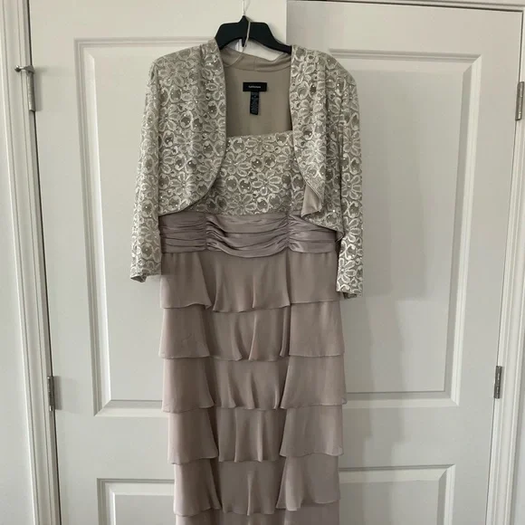 sachin and babi light blue dress Mother of the Bride Dresses with Jackets main image 1